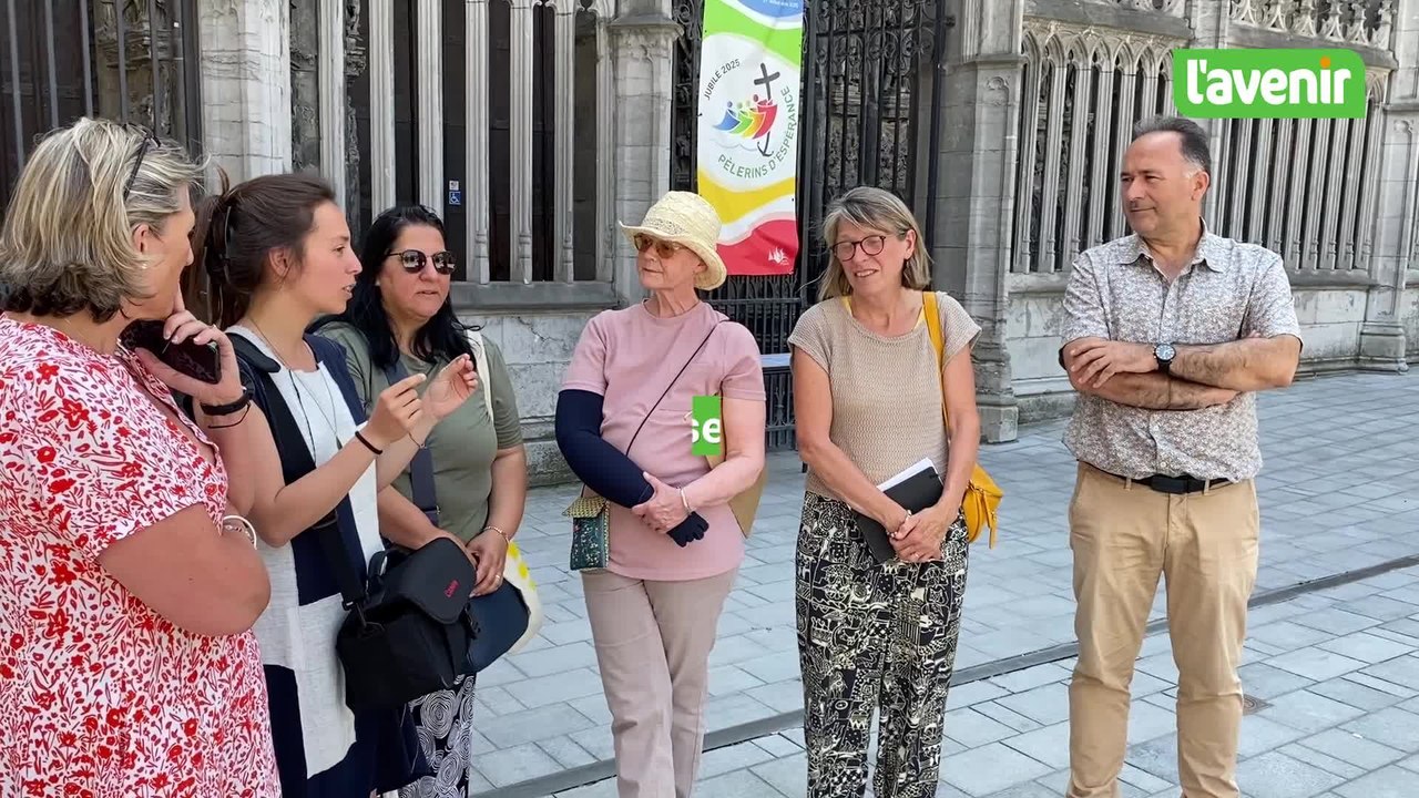 L’artiste belgo-japonaise Michiko Van de Velde était à Tournai