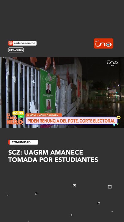 UAGRM AMANECE TOMADA