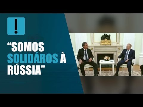 Somos solidários à Rússia , diz Bolsonaro a Putin