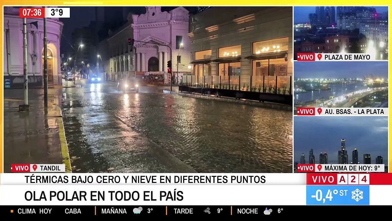 Nieve en Buenos Aires