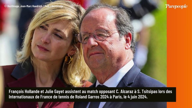 Moment de fête et de détente pour François Hollande et sa femme Julie Gayet surpris en plein festival