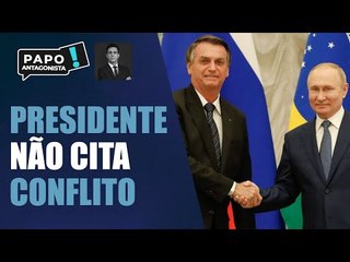Bolsonaro não condena Putin por guerra na Ucrânia