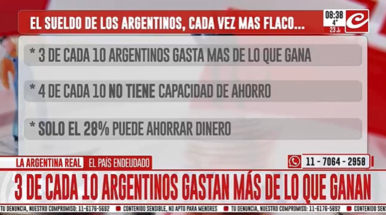 Cada vez son más las familias que se endeudan para poder comer