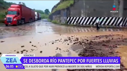 Desbordamiento del río Pantepec provoca inundaciones en Veracruz