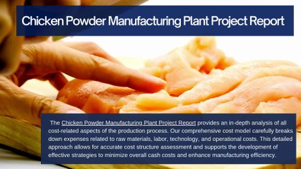 Chicken Powder Manufacturing Plant Project Report
