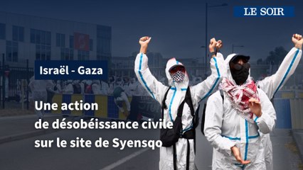 Une action de désobéissance civile pour protester contre l’armement d’Israël