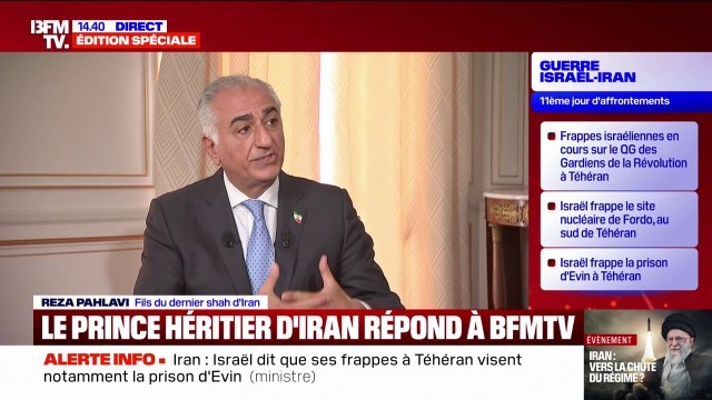 Le prince héritier Iran écarte le risque d'une guerre civile dans le pays