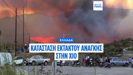 Φωτιά στη Χίο: Σε κατάσταση εκτάκτου ανάγκης κηρύχθηκε το νησί
