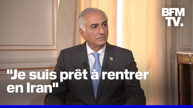 Israël, frappes américaines, nucléaire... Reza Pahlavi, fils du dernier shah d'Iran, répond à BFMTV