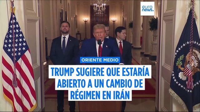 Trump dice estar abierto a un cambio de régimen en Irán tras los ataques a las instalaciones nucleares