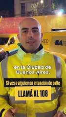 Fuerte operativo de la Ciudad por las bajas temperaturas