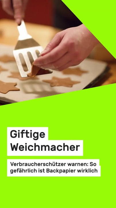 Copy of Giftige Weichmacher: Verbraucherschützer warnen: So gefährlich ist Backpapier wirklich