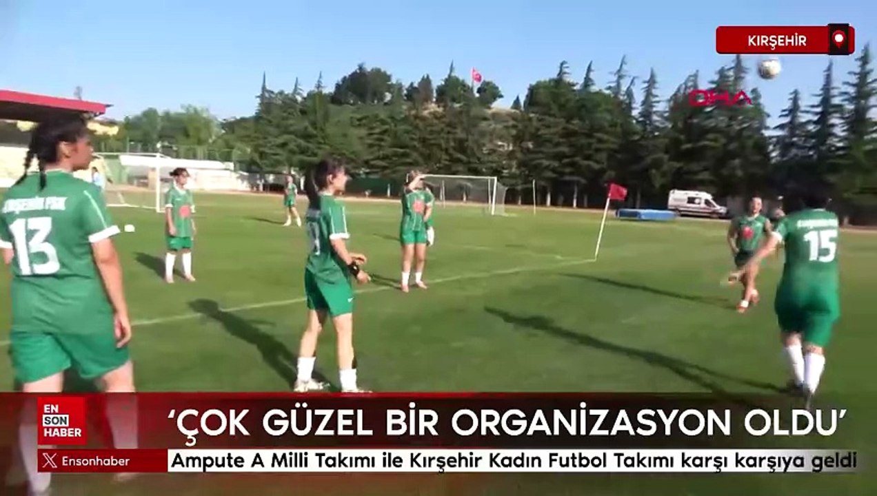 Ampute A Milli Takımı ile Kırşehir Kadın Futbol Takımı karşı karşıya geldi