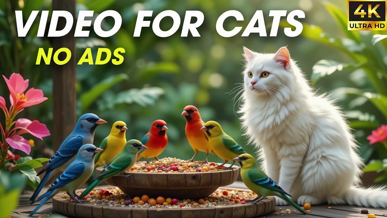 [NO ADS] The Most Interesting Video For Cats Watching Birds And Squirrels