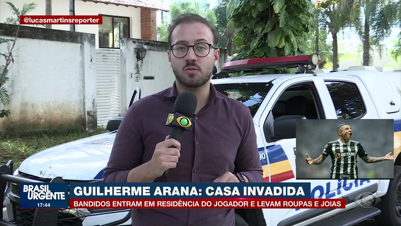 Casa do jogador Guilherme Arana é invadida em BH