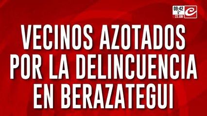 Ola de delincuencia sacude a los vecinos de Berazategui
