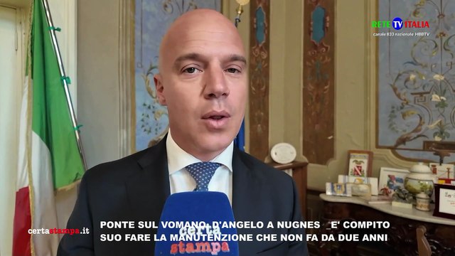 PONTE SUL VOMANO, D'ANGELO A NUGNES E' COMPITO SUO FARE LA MANUTENZIONE CHE NON FA DA DUE ANNI