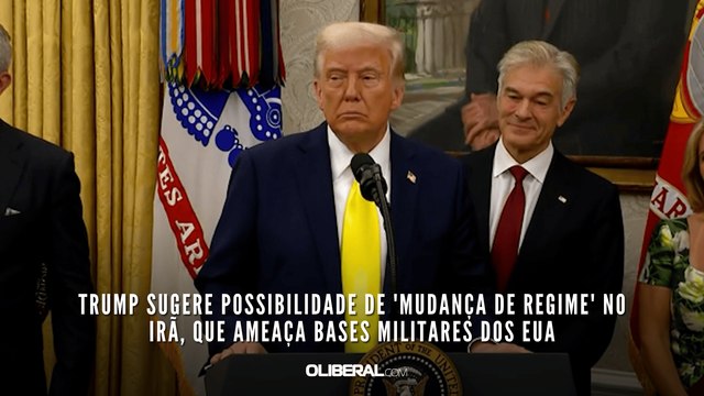 Trump sugere possibilidade de 'mudança de regime' no Irã, que ameaça bases militares dos EUA