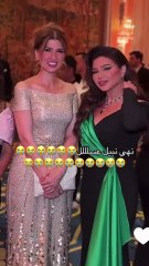 نهى نبيل برفقة ابنتها في حفل زفاف شيرين واسامة