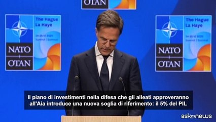 Rutte (Nato): approveremo 5% alla Difesa, "è un salto quantico"
