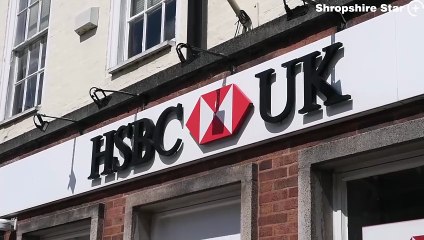 The scene at HSBC bank, High Street, Newport, after it was burgled