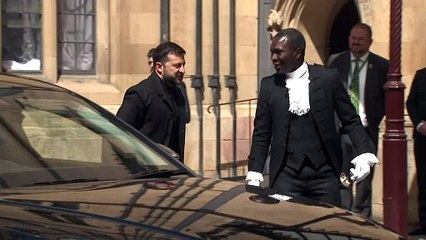 Speaker says ‘welcome home’ to Zelenskyy at UK Parliament