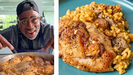 How to Make Chef Roscoe's Arroz con Pollo with Mushrooms