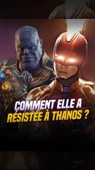 Comment Captain Marvel réussi à tenir tête à Thanos ?