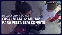 Casal viaja 12 mil km para festa mas descobre que não foi convidado