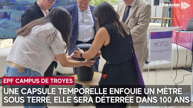 Une capsule temporelle enfouie un mètre sous terre, elle sera déterrée dans 100 ans