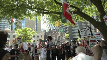 TENSION IN TORONTO: Protesters Slam US Military Action in Iran