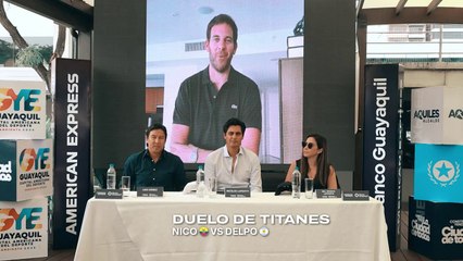 Lanzamiento duelo de titanes Nico Lapentti vs Juan Martín del Potro