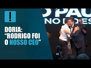 Doria elogia Rodrigo Garcia e diz que São Paulo teve "dois governadores"