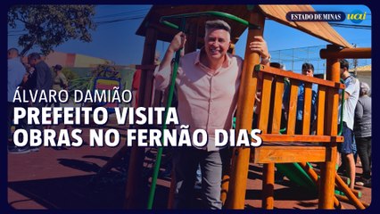 Álvaro Damião visita obras no bairro Fernão Dias