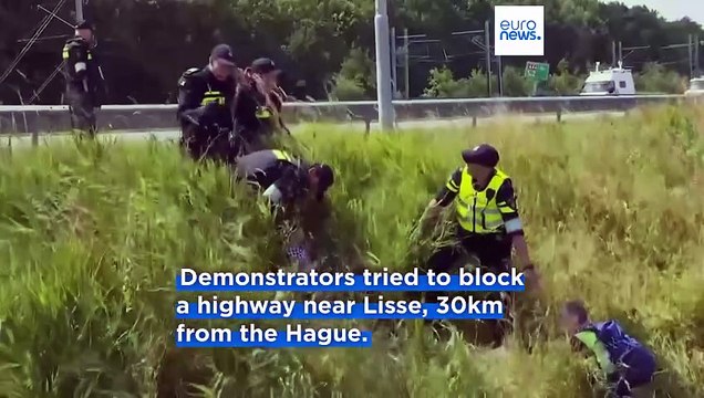 Dutch police break up climate protest near The Hague ahead of NATO summit