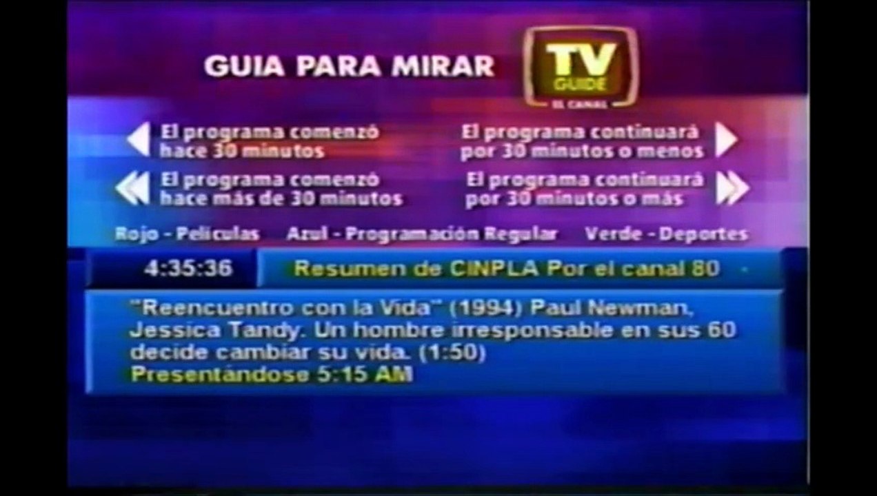 TV Guide Channel Latinoamérica - 2002