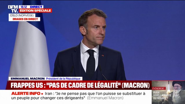 Guerre Israël/Iran: Je ne pense pas qu'on puisse se substituer à un peuple pour changer ses dirigeants , déclare Emmanuel Macron