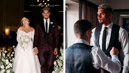 Ronald Araujo, central del Barcelona, se casa en Uruguay con su pareja Abigail Olivera