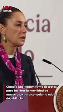 En un acto oficial, la presidenta Claudia Sheinbaum firmó dos decretos que buscan mejorar las condiciones laborales del magisterio nacional: uno para facilitar la movilidad entre entidades y otro para congelar la edad de jubilación.