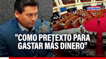 Congreso creó Unidad Ejecutora para implementar bicameralidad "como pretexto para gastar más dinero", según constitucionalista