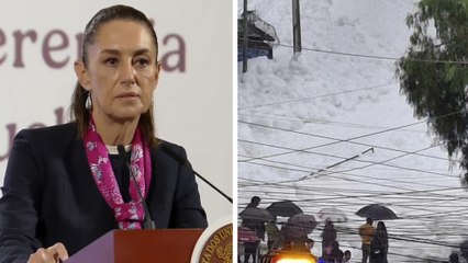 Claudia Sheinbaum anuncia ayuda tras desbordamiento de presa Los Cuartos en Naucalpan