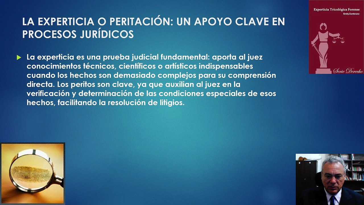 VIDEO DE EXPOSICIÓN LA PRUEBA PERICIAL Y EL OBJETO DE LA EXPERTICIA PARA LOS PROCESOS JURÍDICOS