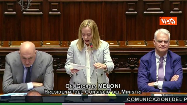 Meloni: Ue subalterna a Usa perché loro hanno garantito sicurezza