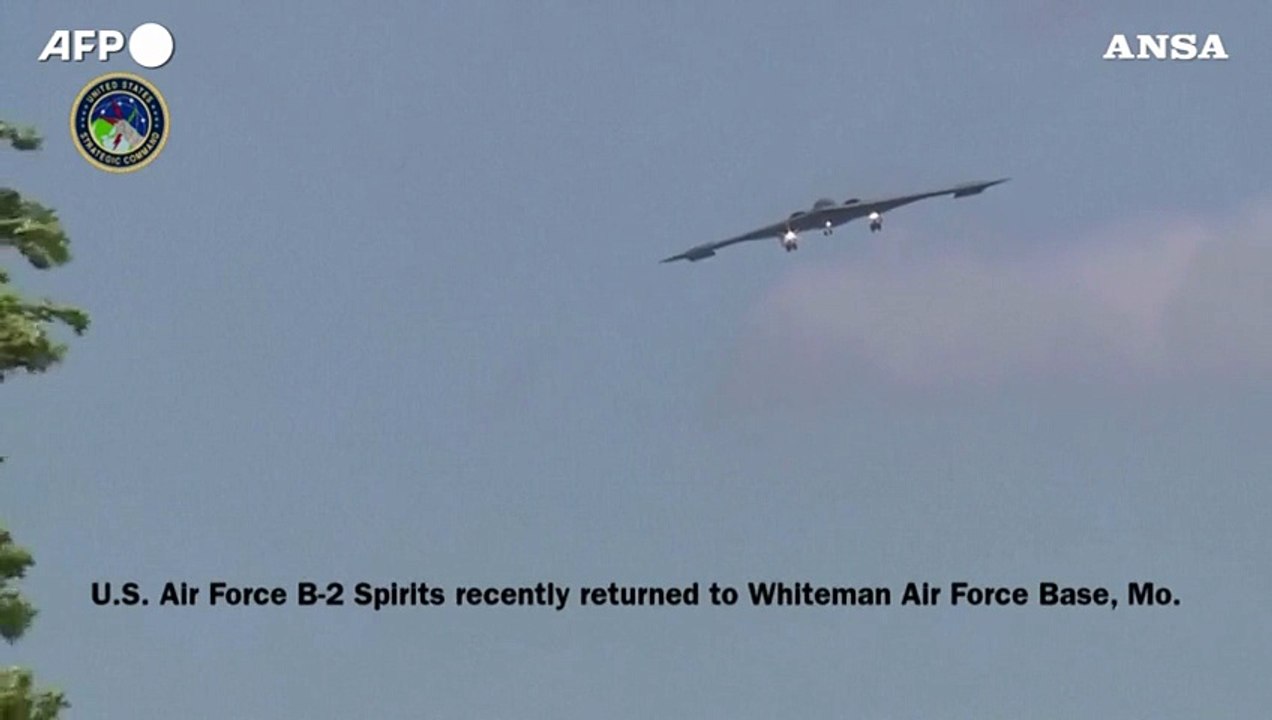 Usa, i bombardieri B-2 attivi nell'operazione in Iran rientrano alla base