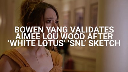 'SNL’s' Bowen Yang Explained Why Aimee Lou Wood’s Reaction To 'The White Lotus' Sketch Was ‘Completely Valid’ MASTER