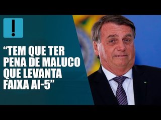 Bolsonaro: Só psicopata e imbecil chama atos pró-governo de antidemocratas