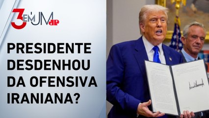 Donald Trump afirma que ataque do Irã às bases militares foram ‘fracas’ e sem vítimas