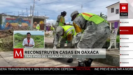 Marina continúa con apoyo y comienza reconstrucción tras paso del huracán ‘Erick’