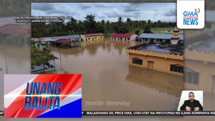 Ilang lugar sa Mindanao, binaha dahil sa ulang dulot ng habagat | Unang Balita