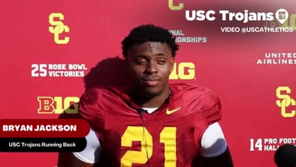 USC Trojans Running Back Bryan Jackson Says "Everybody Surprised Me" When Asked About Defensive Side Of The Ball